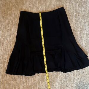 Black skirt with ruffled bottom size 8